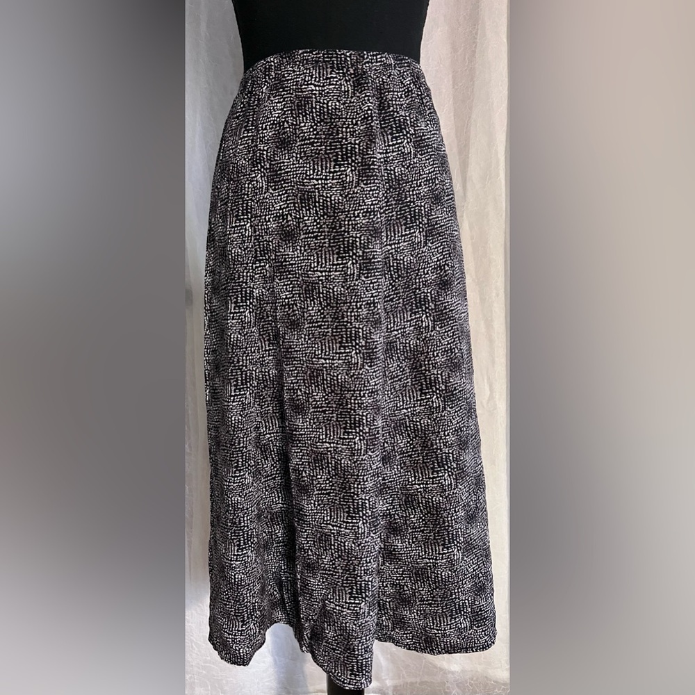 Briggs New York Black and White Maxi Skirt